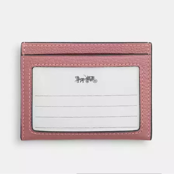 COACH Exclusive Slim Id Card Case With Heart Rivets - Picture 2 of 6